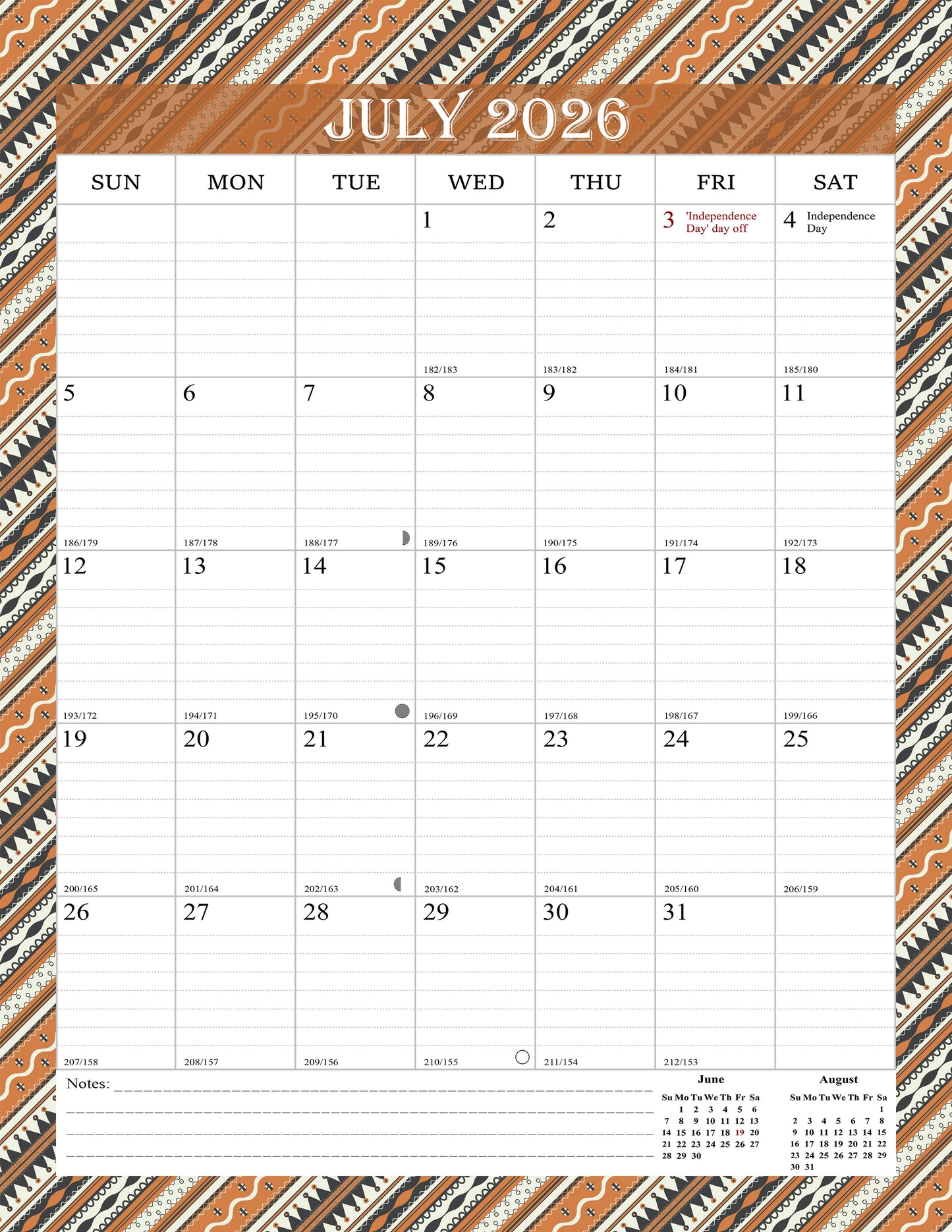 2026-2027 Wall Calendar Spiral-bound Twin-Wire Binding - 18 Months 8.5" x 11" 011