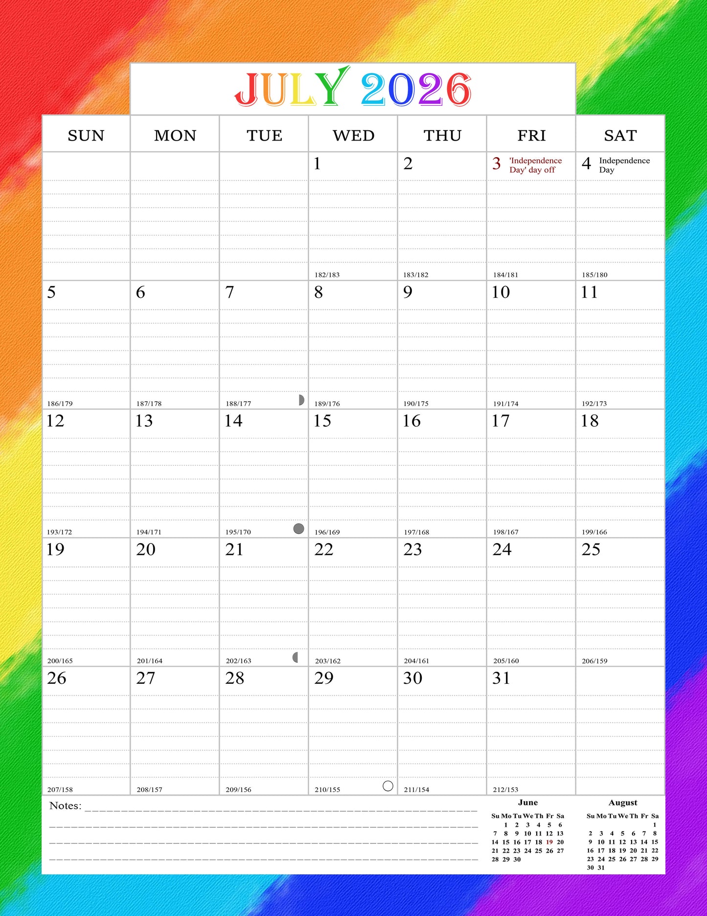 2026-2027 Wall Calendar Spiral-bound Twin-Wire Binding - 18 Months 8.5" x 11" 07
