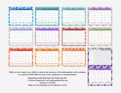 2027 Monthly Desktop/Wall Calendar/Planner - Habit Tracker - (Edition #22)