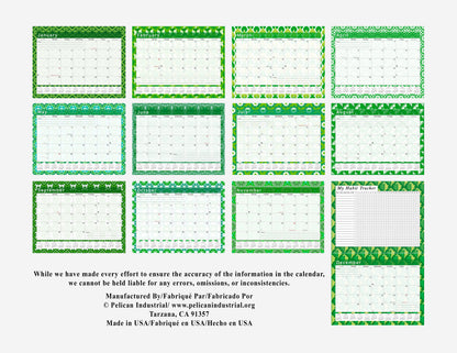 2027 Monthly Desktop/Wall Calendar/Planner - Habit Tracker - (Edition #16)