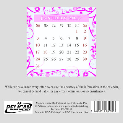 2027 CD-Style Desk Calendar 12 Months Calendar / Planner / Desk Calendar With CD Case Stand, Office Decor, Christmas Gifts (Edition #10)