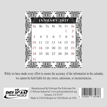 2027 CD-Style Desk Calendar 12 Months Calendar / Planner / Desk Calendar With CD Case Stand, Office Decor, Christmas Gifts (Edition #08)