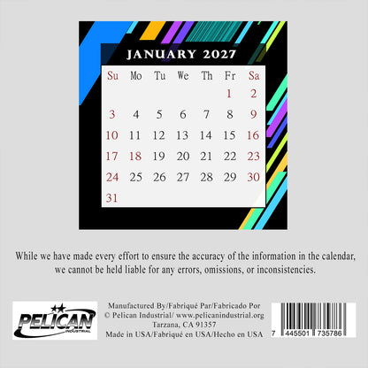 2027 CD-Style Desk Calendar 12 Months Calendar / Planner / Desk Calendar With CD Case Stand, Office Decor, Christmas Gifts (Edition #13)
