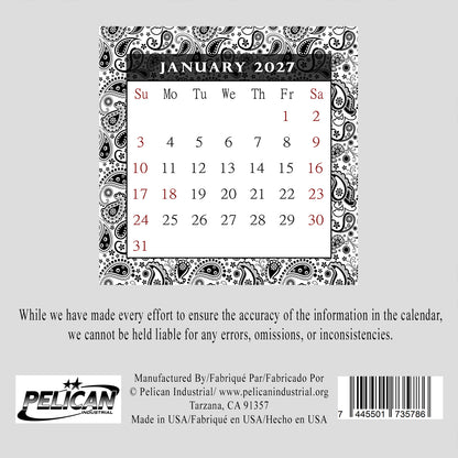 2027 CD-Style Desk Calendar 12 Months Calendar / Planner / Desk Calendar With CD Case Stand, Office Decor, Christmas Gifts (Edition #11)