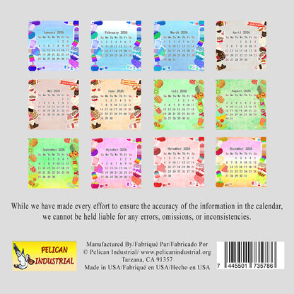 2026 CD-Style Desk Calendar 12 Months Calendar / Planner / Desk Calendar With CD Case Stand, Office Decor, Christmas Gifts (Edition #25)