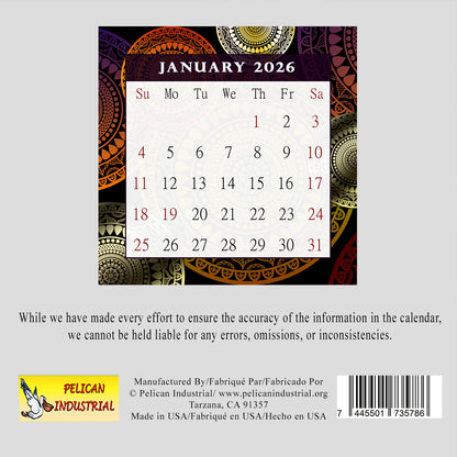 2026 CD-Style Desk Calendar 12 Months Calendar / Planner / Desk Calendar With CD Case Stand, Office Decor, Christmas Gifts (Edition #12)