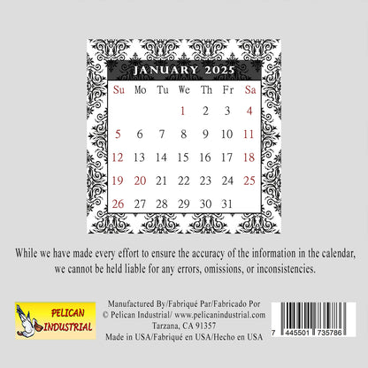2025 CD-Style Desk Calendar 12 Months Calendar / Planner / Desk Calendar With CD Case Stand, Office Decor, Christmas Gifts (Edition #08)