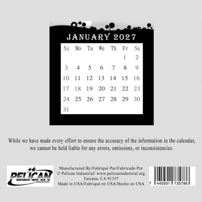 2027 CD-Style Desk Calendar 12 Months Calendar / Planner / Desk Calendar With CD Case Stand, Office Decor, Christmas Gifts (Edition #15)