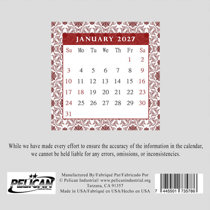 2027 CD-Style Desk Calendar 12 Months Calendar / Planner / Desk Calendar With CD Case Stand, Office Decor, Christmas Gifts (Edition #14)