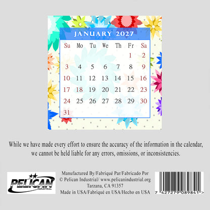 2027 CD-Style Desk Calendar 12 Months Calendar / Planner / Desk Calendar With CD Case Stand, Office Decor, Christmas Gifts (Edition #01)