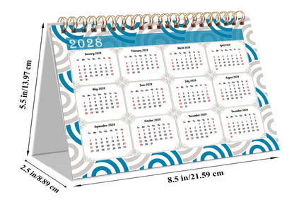 2027-12 Months Desk Calendar Desktop Planner with To-Do List & Notes 04