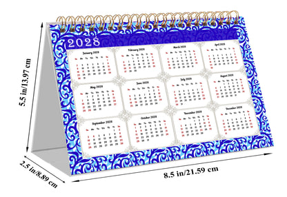 2026-2027 18 Months Standing Flip Desk Calendar Desktop Planner 07