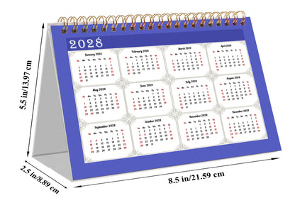 2026-2027 18 Months Standing Flip Desk Calendar Desktop Planner 05