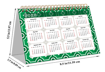 2026-2027 18 Months Standing Flip Desk Calendar Desktop Planner 015