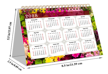 2027-12 Months Desk Calendar Desktop Planner with To-Do List & Notes 013