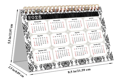 2026-2027 18 Months Standing Flip Desk Calendar Desktop Planner 019