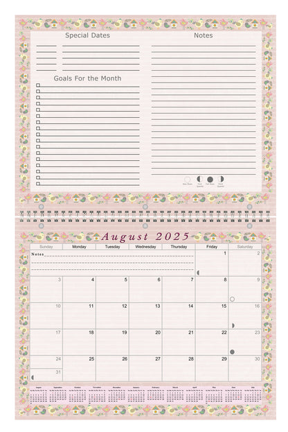 2025 - 2026 Academic Year 12 Months Student Calendar 3-Ring Binder (Edition #02)