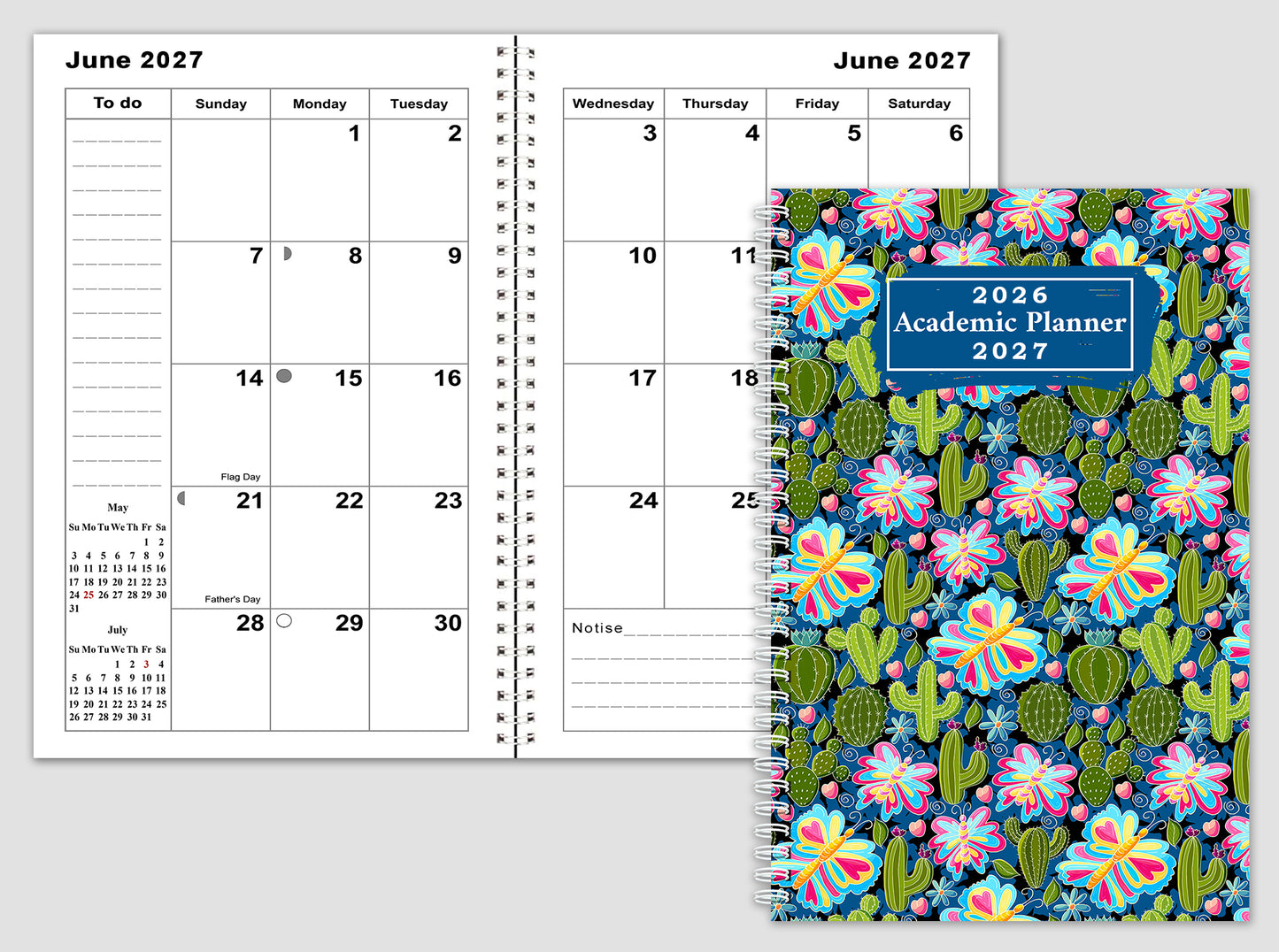 2026-2027 Student Academic Planner Calendar - School College Weekly Agenda #027
