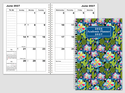 2026-2027 Student Academic Planner Calendar - School College Weekly Agenda #027