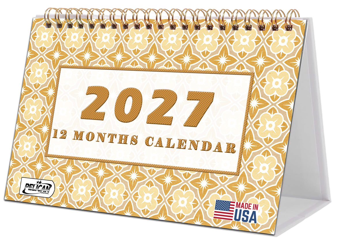 2026-2027 18 Months Standing Flip Desk Calendar Desktop Planner 09
