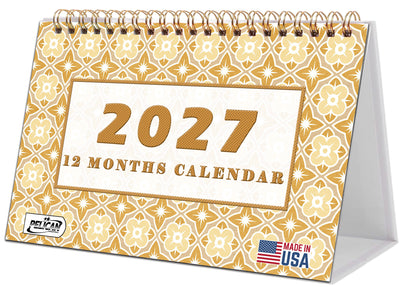 2026-2027 18 Months Standing Flip Desk Calendar Desktop Planner 09