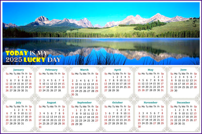 2025 Magnetic Calendar - Calendar Magnets - Today is My Lucky Day - Edition #15