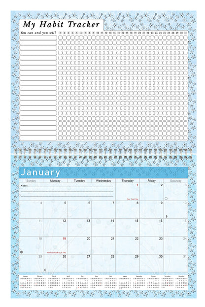 2026 Monthly Desktop/Wall Calendar/Planner - Habit Tracker - (Edition #18)