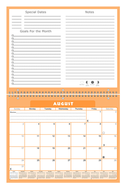 2026 - 2027 Academic Year 12 Months Student Calendar 3-Ring Binder (Edition #07)