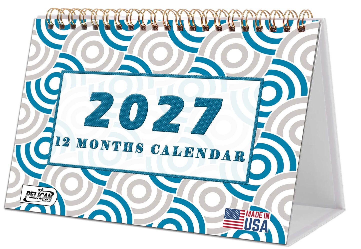 2026-2027 18 Months Standing Flip Desk Calendar Desktop Planner 04