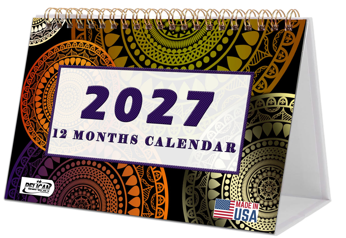 2026-2027 18 Months Standing Flip Desk Calendar Desktop Planner 016
