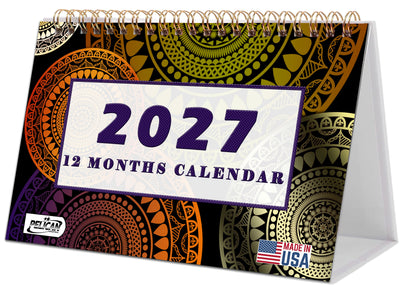 2026-2027 18 Months Standing Flip Desk Calendar Desktop Planner 016