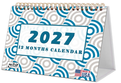 2027-12 Months Desk Calendar Desktop Planner with To-Do List & Notes 04