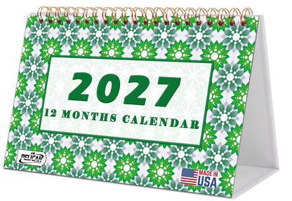 2026-2027 18 Months Standing Flip Desk Calendar Desktop Planner 06
