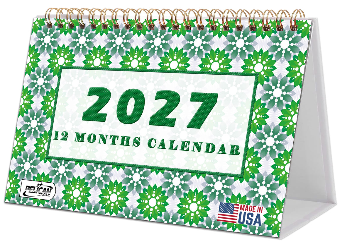 2027-12 Months Desk Calendar Desktop Planner with To-Do List & Notes 06