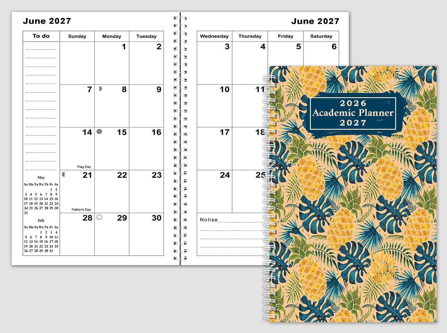 2026-2027 Student Academic Planner Calendar - School College Weekly Agenda #024