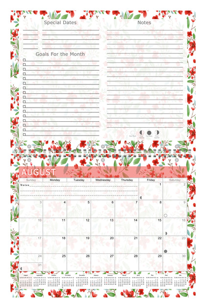 2026 - 2027 Academic Year 12 Months Student Calendar 3-Ring Binder (Edition #020)