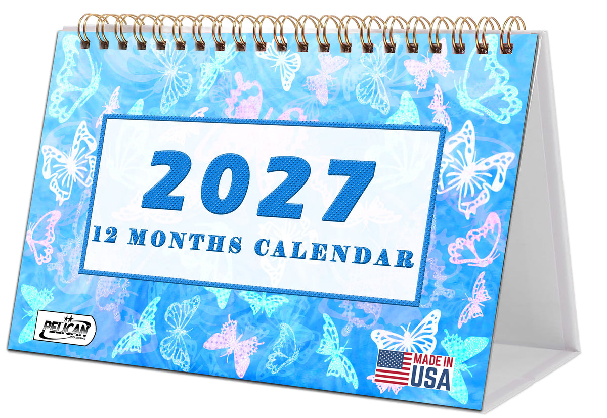 2027-12 Months Desk Calendar Desktop Planner with To-Do List & Notes 08