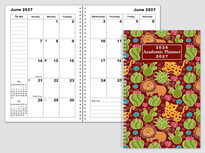 2026-2027 Student Academic Planner Calendar - School College Weekly Agenda #019