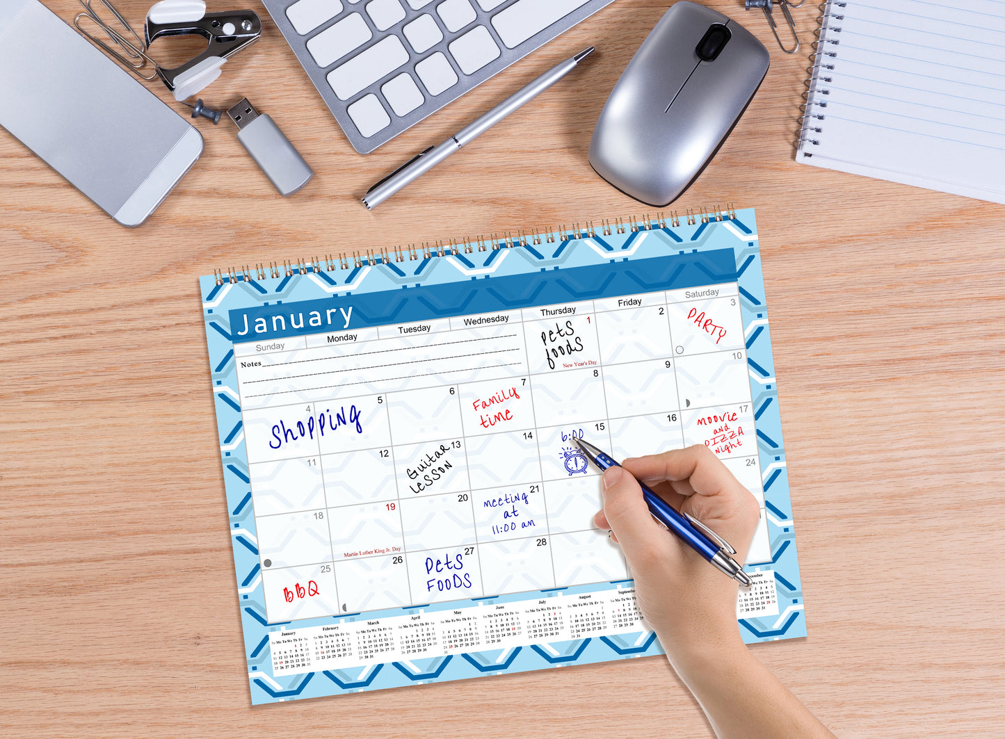 2027 Monthly Desktop/Wall Calendar/Planner - Habit Tracker - (Edition #04)