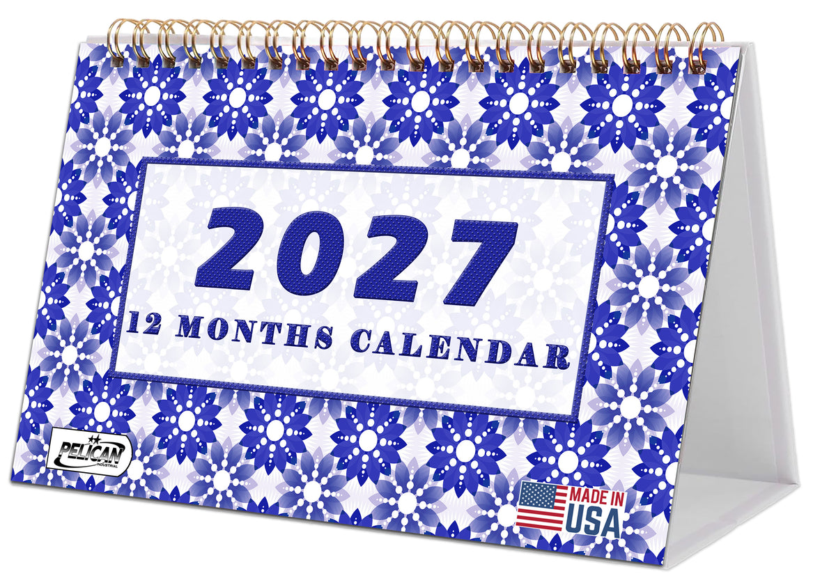 2026-2027 18 Months Standing Flip Desk Calendar Desktop Planner 07