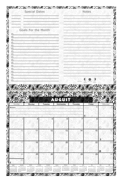 2026 - 2027 Academic Year 12 Months Student Calendar 3-Ring Binder (Edition #010)