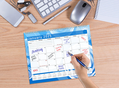 2025 Monthly Desktop/Wall Calendar/Planner - Habit Tracker - (Edition #02)