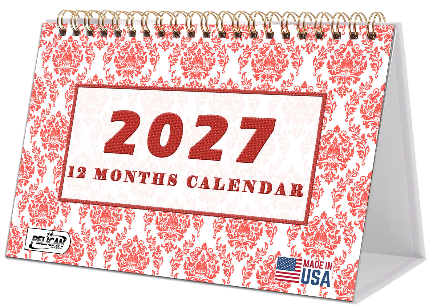 2027-12 Months Desk Calendar Desktop Planner with To-Do List & Notes 018