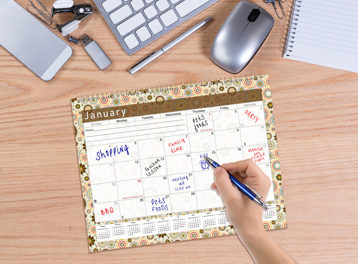 2027 Monthly Desktop/Wall Calendar/Planner - Habit Tracker - (Edition #20)