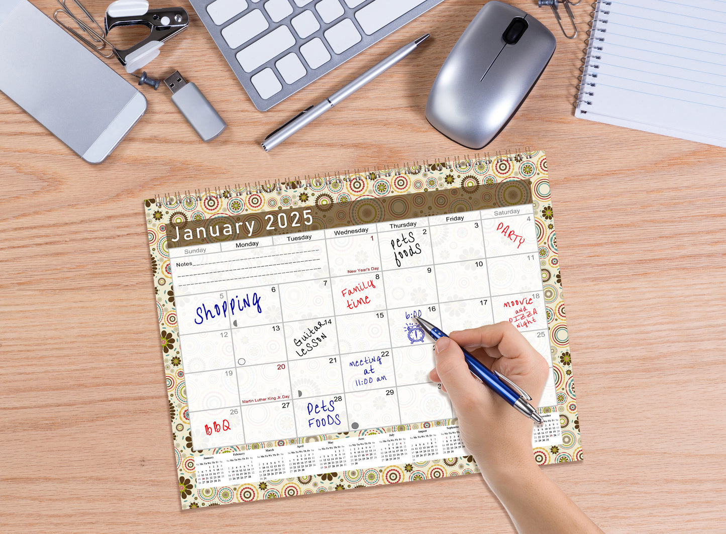 2025 Monthly Desktop/Wall Calendar/Planner - Habit Tracker - (Edition #20)