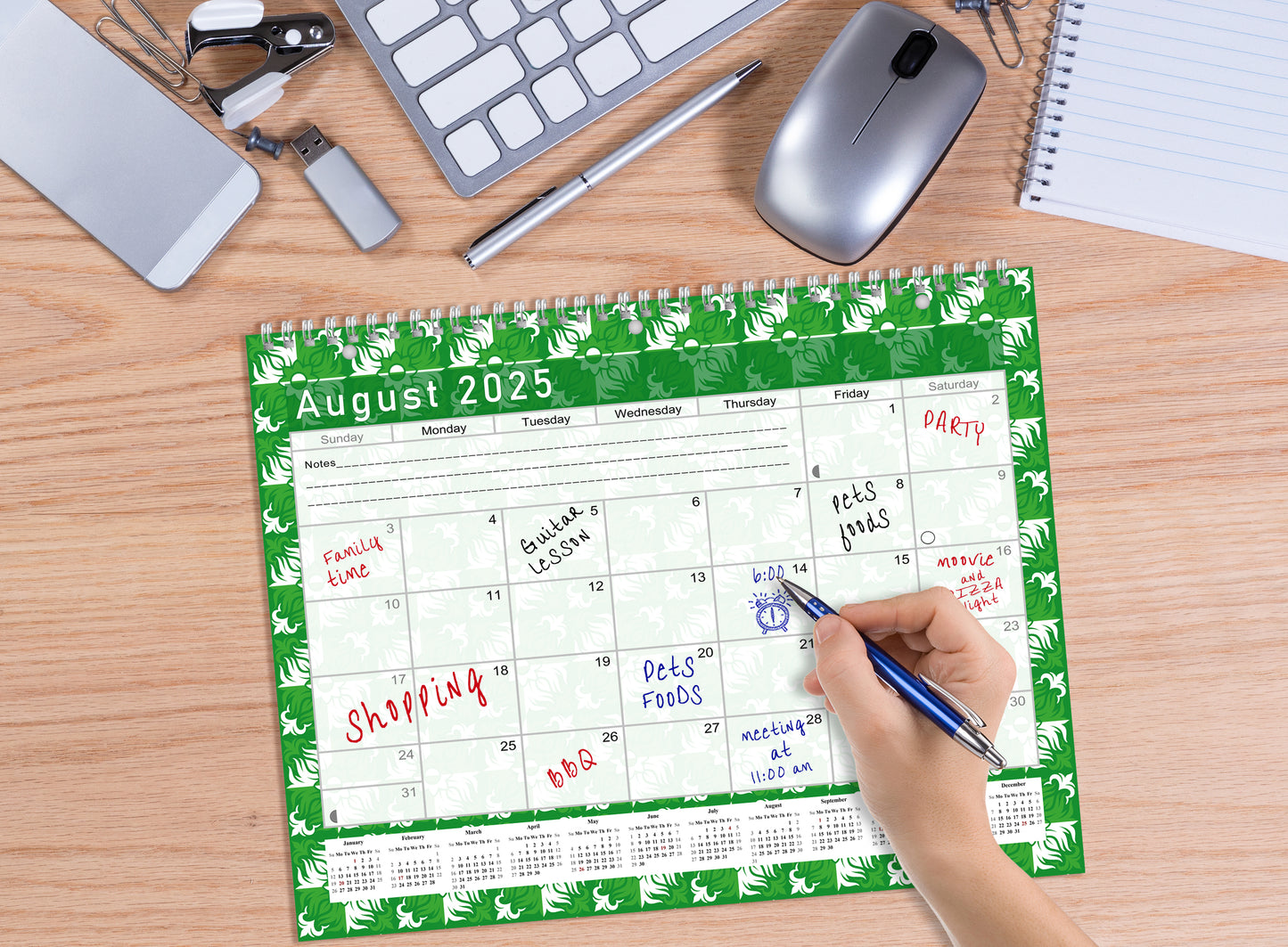 2025 - 2026 Academic Year 12 Months Student Calendar 3-Ring Binder (Edition #016)