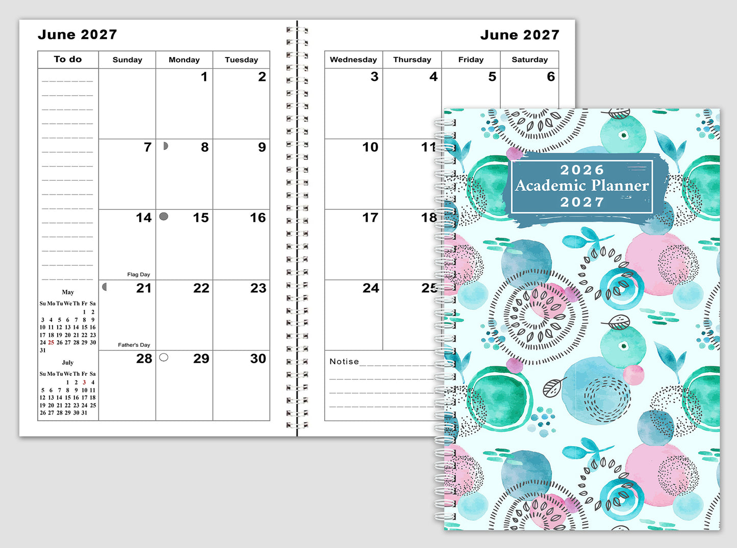 2026-2027 Student Academic Planner Calendar - School College Weekly Agenda #034
