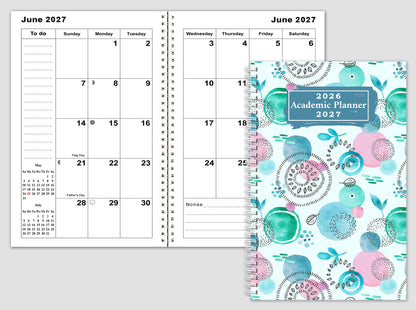 2026-2027 Student Academic Planner Calendar - School College Weekly Agenda #034
