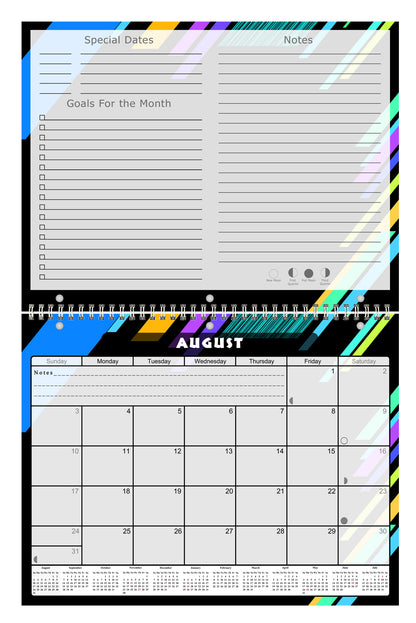 2026 - 2027 Academic Year 12 Months Student Calendar 3-Ring Binder (Edition #012)