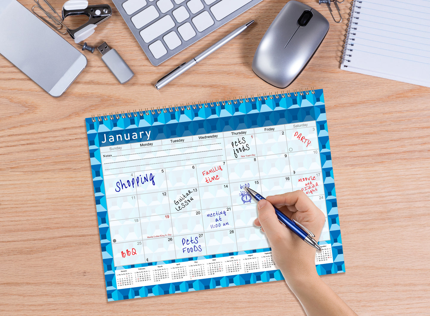 2027 Monthly Desktop/Wall Calendar/Planner - Habit Tracker - (Edition #03)